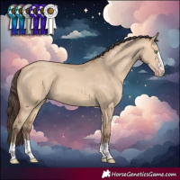 Horse Color:Amber Champagne Dun 
