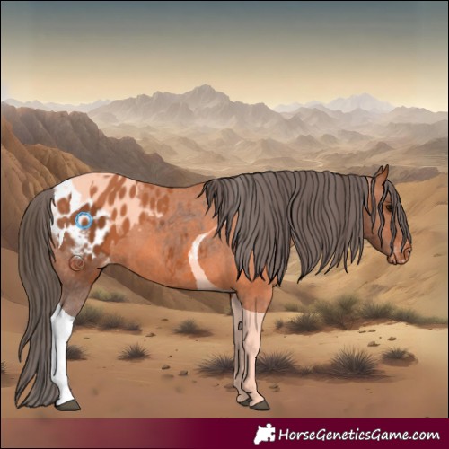 Horse Color:Bay Tobiano Appaloosa 
