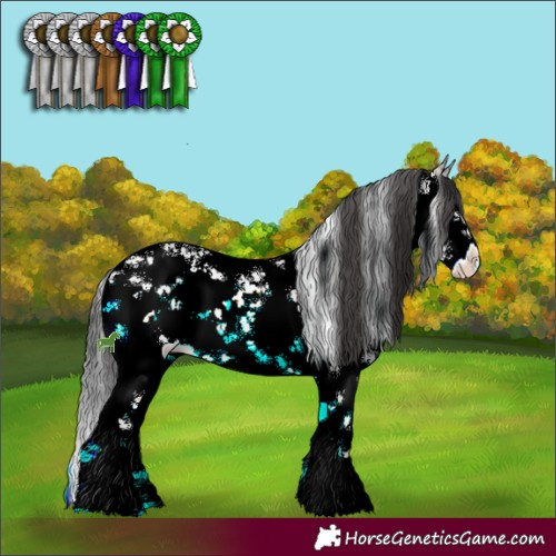 Horse Color:Brown Ice Onyx Mushroom Sabino 