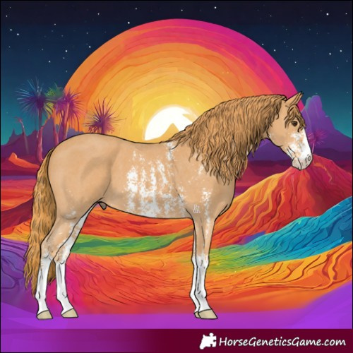 Horse Color:Chestnut Sabino 