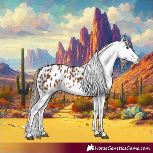 Horse Color:Bay Appaloosa 