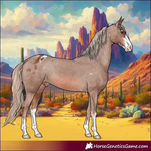 Horse Color:Chestnut Sabino Appaloosa 