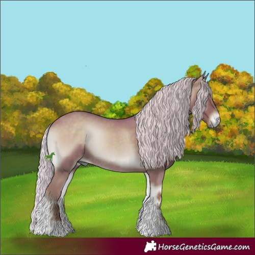 Horse Color:Watercolor Silver Blue Onyx Sabino 
