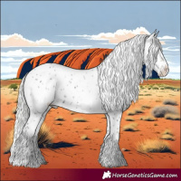 Horse Color:Watercolor Palomino Ice Dun Appaloosa