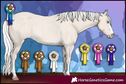 Horse Color:Silver Smoky Creme Roan 