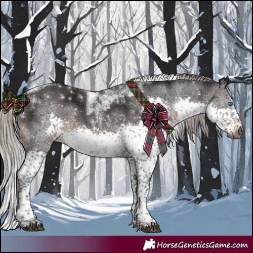 Horse Color:Gray Silver Brown Sabino Splash Tobiano Varnish 