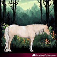 Horse Color:Silver Blue Roan Pearl Tobiano 