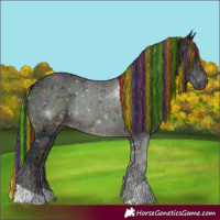 Horse Color:Painted Midnight Bay Ice Onyx 