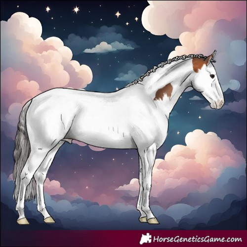 Horse Color:Bay Splash Tobiano Snowcap 