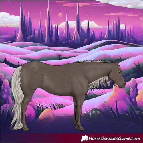 Horse Color:Silver Black 
