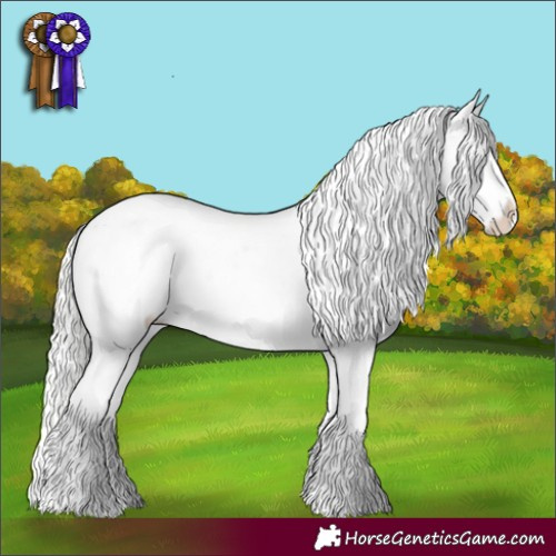 Horse Color:White Spotted Silver Smoky Creme Dun Appaloosa 