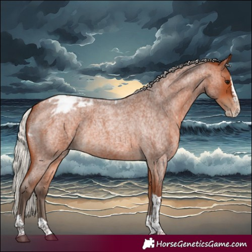 Horse Color:Silver Bay Roan Splash Tobiano Appaloosa 
