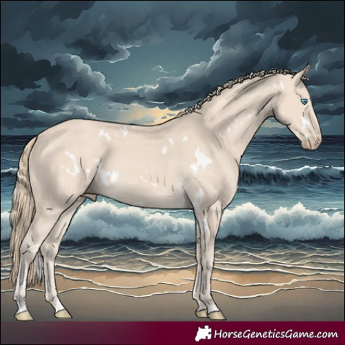 Horse Color:White Spotted Smoky Creme 