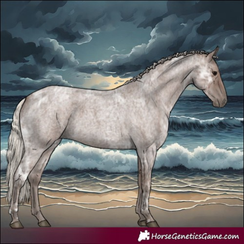 Horse Color:Silver Blue Ice Roan 