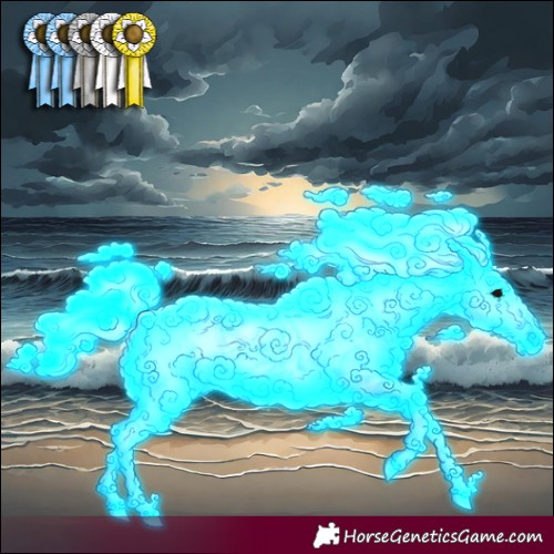 Horse Color:Thunderstruck Silver Bay Onyx Sabino 