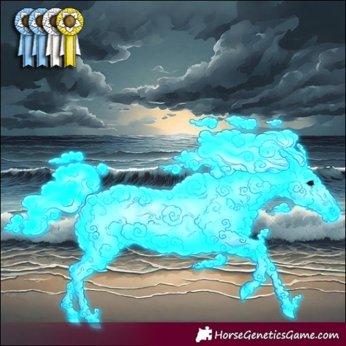 Horse Color:Thunderstruck Silver Bay Onyx Sabino 