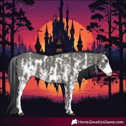 Horse Color:Grullo Sabino Rabicano 