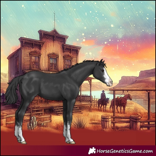 Horse Color:Black 