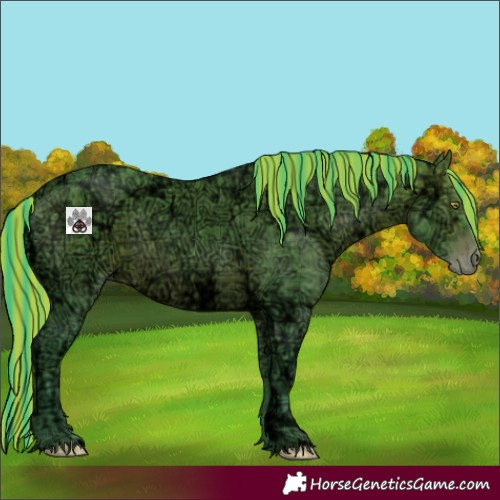 Horse Color:Painted Watercolor Sable Champagne Ice 