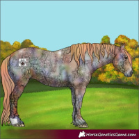 Horse Color:Nacre Watercolor Red Onyx Ice
