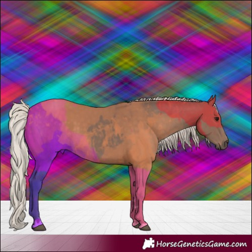 Horse Color:Silver Black 