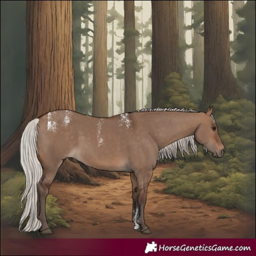Horse Color:Powder White Silver Brown Dun 