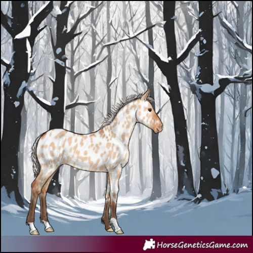 Horse Color:Silver Bay Dun Appaloosa 