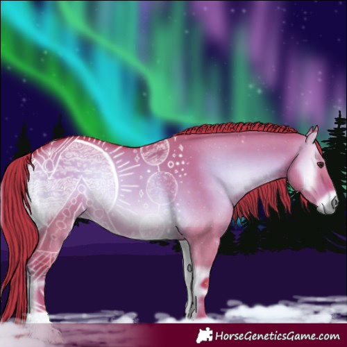 Horse Color:Watercolor Liver Red Dun Onyx 