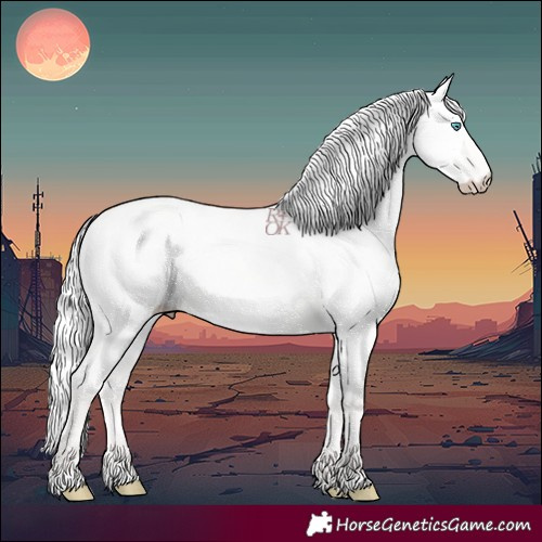 Horse Color:Silver Smoky Creme Dun 
