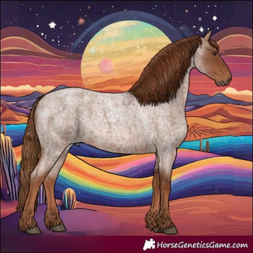 Horse Color:Red Roan 