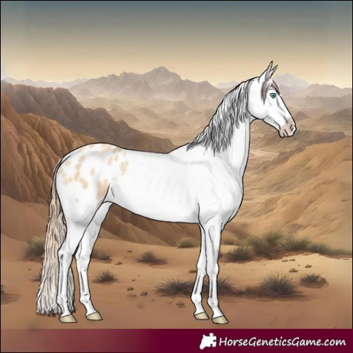 Horse Color:Gold Champagne Dun Splash Appaloosa 