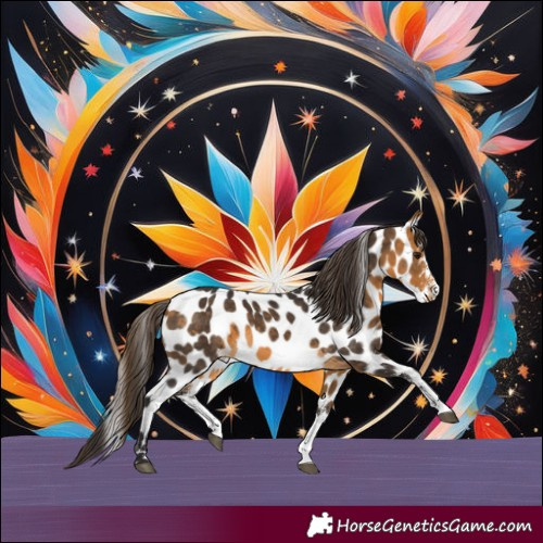 Horse Color:White Spotted Buckskin Appaloosa 