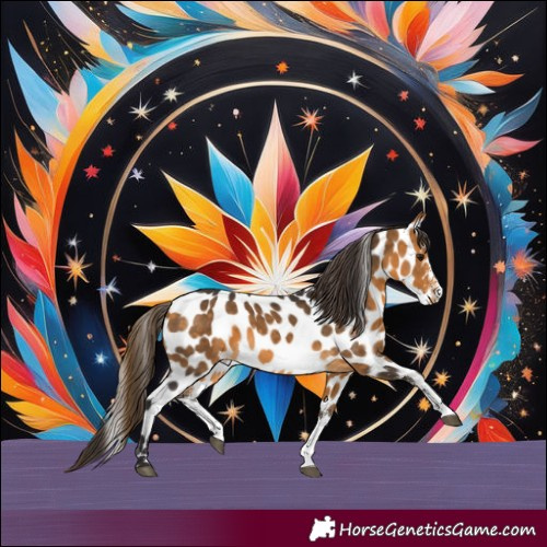 Horse Color:White Spotted Buckskin Appaloosa 