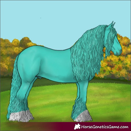 Horse Color:Watercolor Smoky Black 