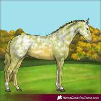 Horse Color:Watercolor Chestnut Ice Tobiano 