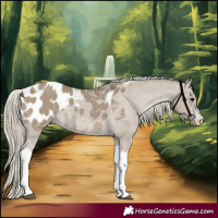 Horse Color:White Spotted Silver Smoky Grullo Tobiano Appaloosa 