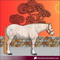 Horse Color:Red Ice Roan 