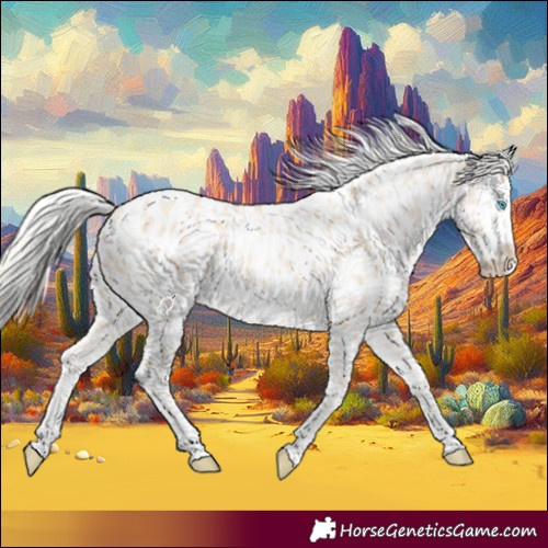 Horse Color:Cremello Appaloosa