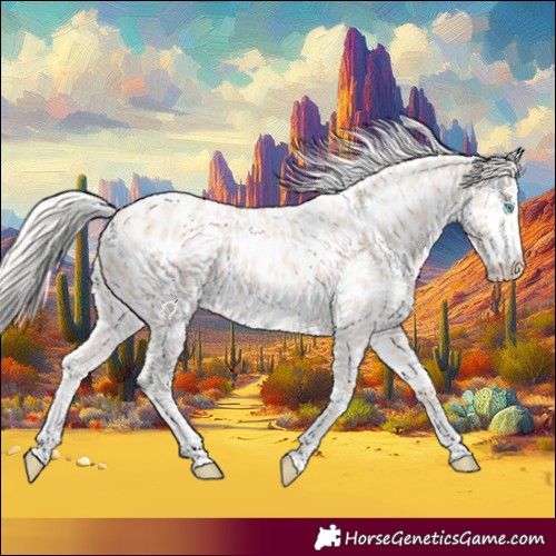 Horse Color:Cremello Appaloosa 