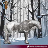 Horse Color:White Spotted Silver Black Ice 