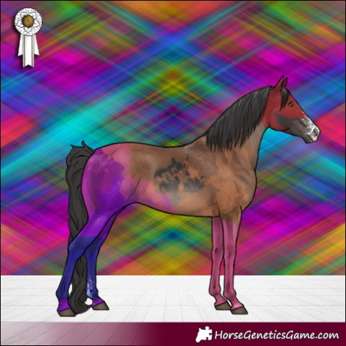 Horse Color:Smoky Black Sabino 