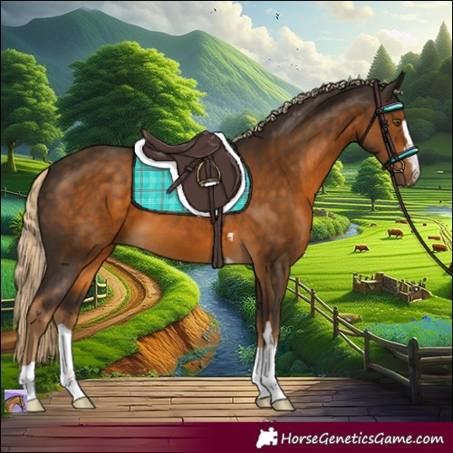 Horse Color:Chocolate Palomino 
