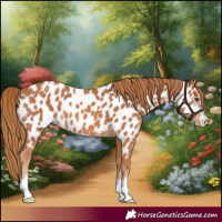 Horse Color:Chestnut Near Leopard