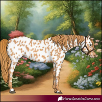 Horse Color:Chestnut Near Leopard 