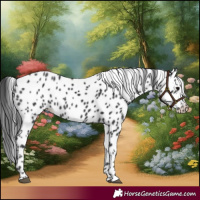 Horse Color:Black Leopard