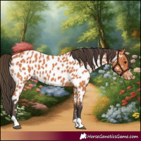 Horse Color:Bay Near Leopard 