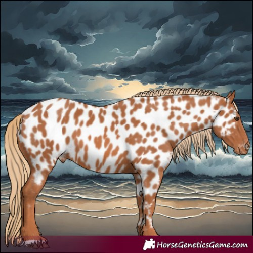 Horse Color:Chestnut Near Leopard 