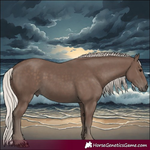 Horse Color:Silver Black 