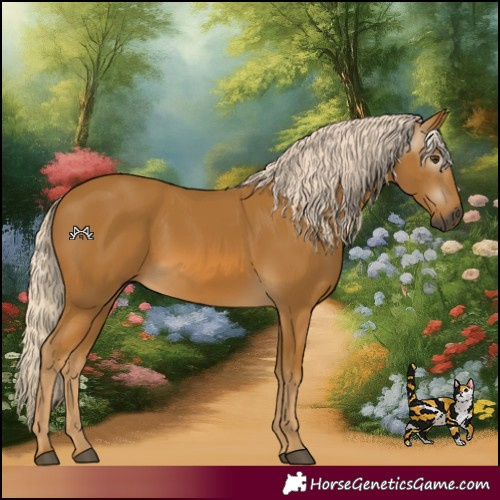 Horse Color:Gray Palomino