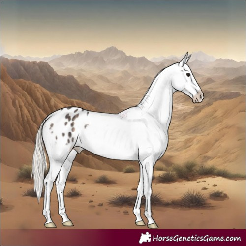 Horse Color:Silver Smoky Black Appaloosa 